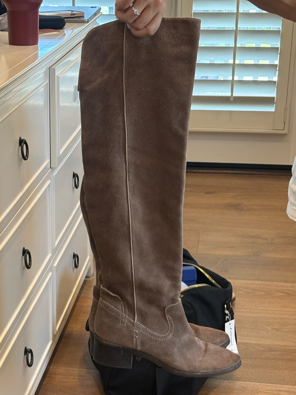 Dolce Vita Women's Brown Suede Knee-High Boots